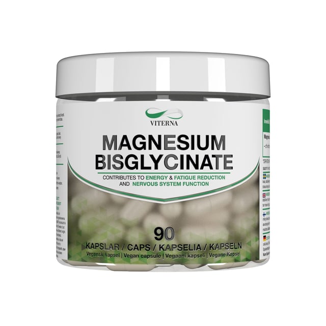 Viterna Magnesium bisglycinate 90 kapslar | Vitaminer & kosttillskott - Vitaminer & mineraler - Magnesium | Apoteka