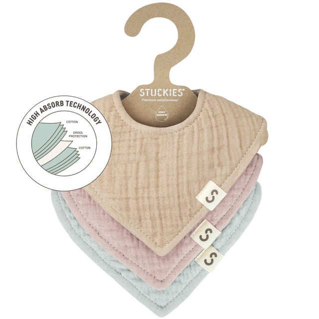 Stuckies Högabsorberande dregglisar Dove 3-pack | Baby, barn & förälder - Praktiska tillbehör för barn - Babytillbehör,Baby, barn & förälder - Dregglisar | Apoteka