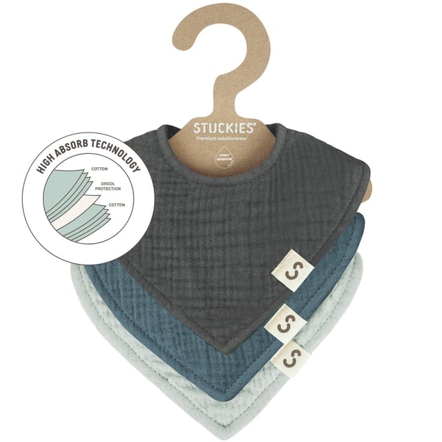 Stuckies Högabsorberande dregglisar Rain 3-pack | Baby, barn & förälder - Praktiska tillbehör för barn - Babytillbehör,Baby, barn & förälder - Dregglisar | Apoteka