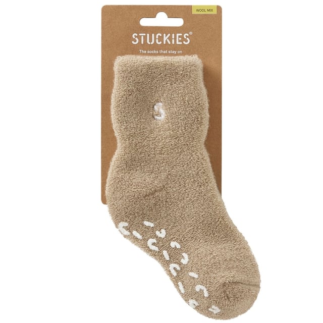 Stuckies Teddy Strumpor i Ullmix Pebble MEDIUM / 2–3 y Anti-Slip 1-pack | Baby, barn & förälder - Praktiska tillbehör för barn - Babytillbehör | Apoteka