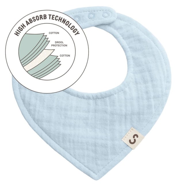 Stuckies Högabsorberande Dregglis Baby Blue | Baby, barn & förälder - Praktiska tillbehör för barn - Babytillbehör,Baby, barn & förälder - Dregglisar | Apoteka