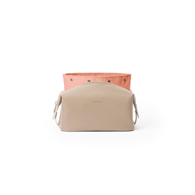 Bon Bags Staycation Cosmetic Bag Small Beige/Rosa 1st