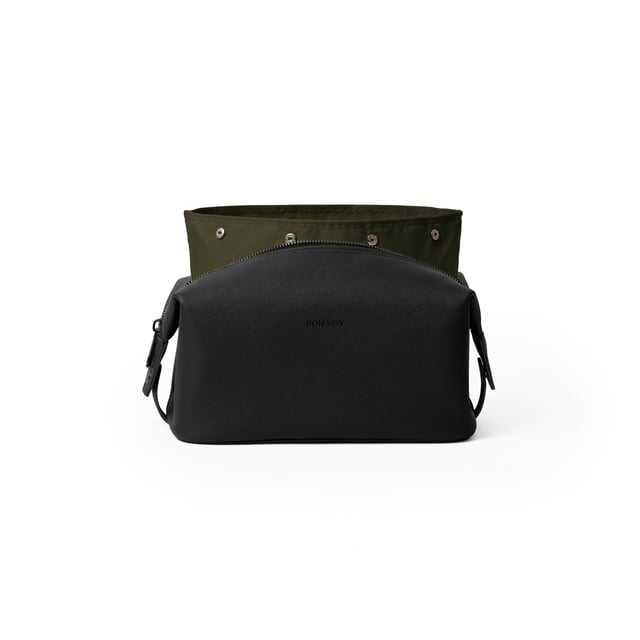 Bon Bags Weekend Toiletry Bag Medium Svart/Grön 1 st