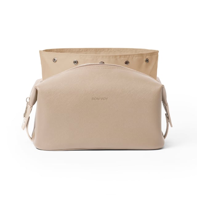 Bon Bags Getaway Toiletry Bag Large Beige/Beige 1st
