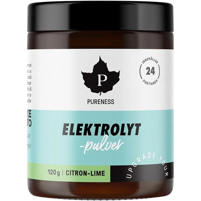 Pureness Elektrolytpulver Citron Lime 120g | Vitaminer & kosttillskott - Elektrolyter,Träning - Vätskeersättning,Mage & tarm - Vätskeersättning | Apoteka