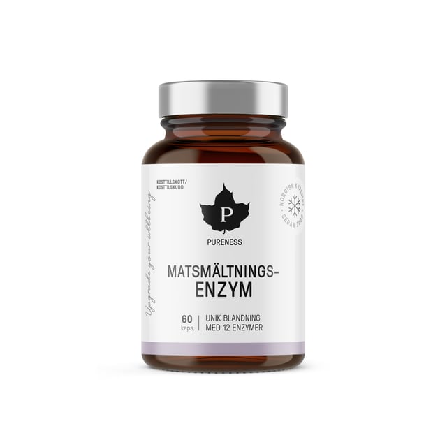 Pureness Matsmältningsenzym 60 kapslar | Vitaminer & kosttillskott - Kosttillskott för mage - Matsmältningsenzymer,Mage & tarm - Matsmältning | Apoteka