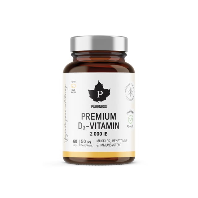 Pureness Premium D3-vitamin 2000 IE 60 kapslar | Vitaminer & kosttillskott - Vitaminer & mineraler - D-vitamin | Apoteka