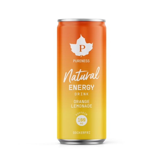 Pureness Natural Energy Drink Orange Lemonade 330 ml | Mat & dryck - Drycker - Energidryck,Träning - Energigivande - Energidryck | Apoteka