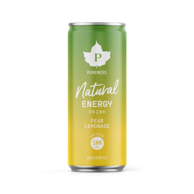 Pureness Natural Energy Drink Pear Lemonade 330 ml | Mat & dryck - Drycker - Energidryck,Träning - Energigivande - Energidryck | Apoteka