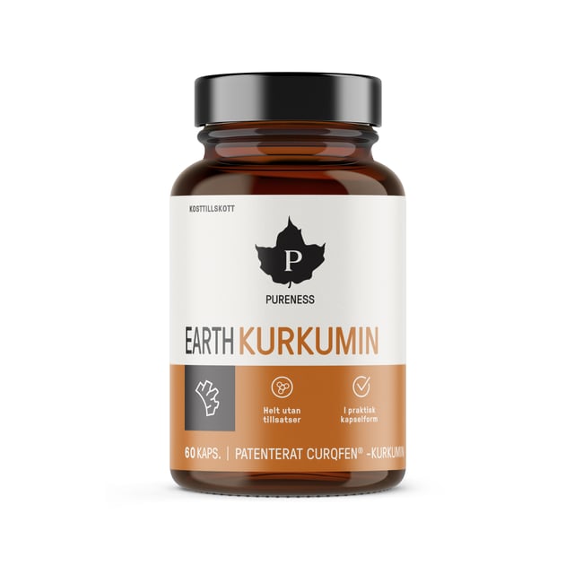 Pureness Earth Kurkumin 60 kapslar | Vitaminer & kosttillskott - Gurkmeja & ingefära | Apoteka