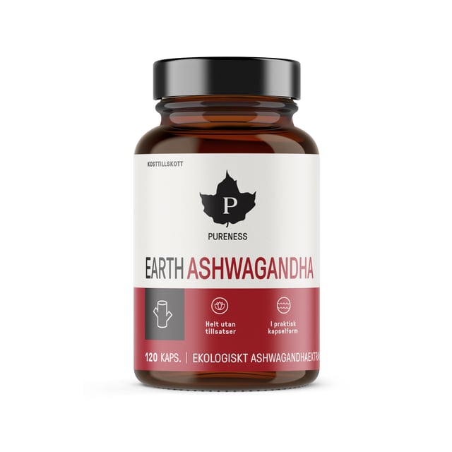 Pureness Earth Ashwagandha 120 kapslar | Vitaminer & kosttillskott - Ashwagandha | Apoteka