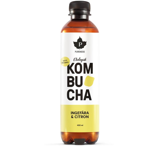 Pureness Kombucha Ingefära & Citron EKO 400 ml | Mat & dryck - Drycker - Kombucha | Apoteka