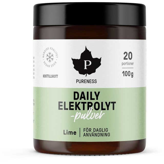 Pureness Daily Elektrolytpulver Lime 100 g | Mage & tarm - Vätskeersättning,Träning - Vätskeersättning | Apoteka