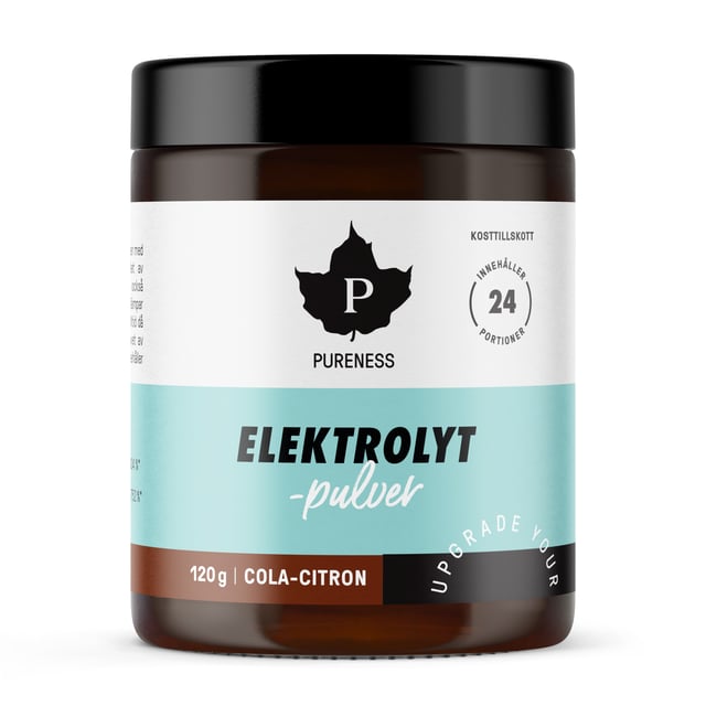 Pureness Elektrolytpulver Cola-Citron - 120 g | Vitaminer & kosttillskott - Elektrolyter | Apoteka