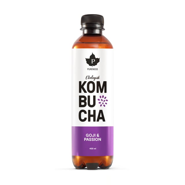 Pureness Ekologisk Kombucha Goji & Passionsfrukt 400 ml | Mat & dryck - Drycker - Kombucha | Apoteka