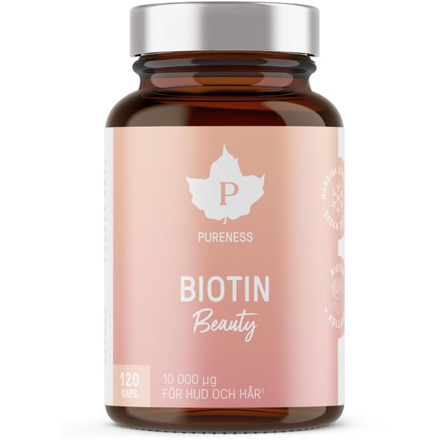 Pureness Biotin 120 kapslar | Vitaminer & kosttillskott - Vitaminer & mineraler - B-vitaminer - Vitamin B7 Biotin | Apoteka
