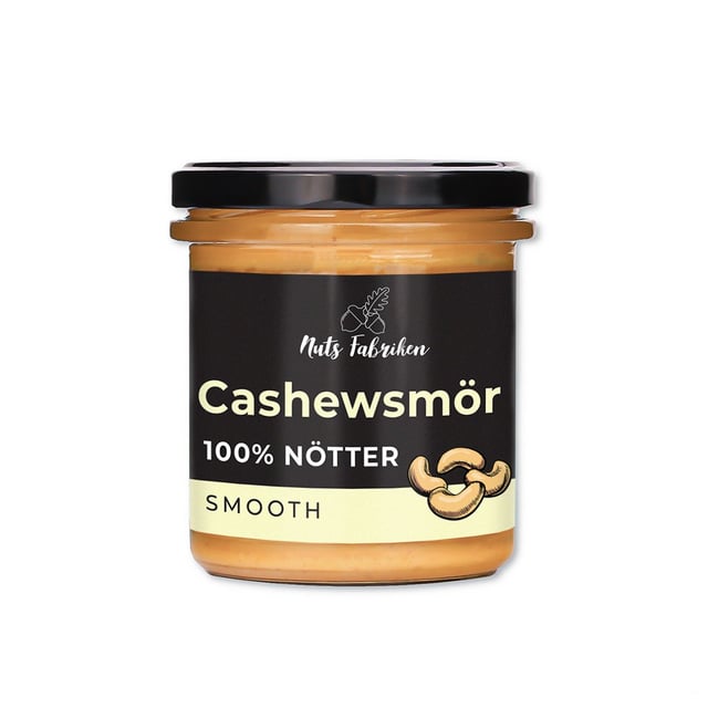Nuts Fabriken Cashewsmör Smooth 300 g | Mat & dryck - Olja, fett & smör - Nötsmör | Apoteka