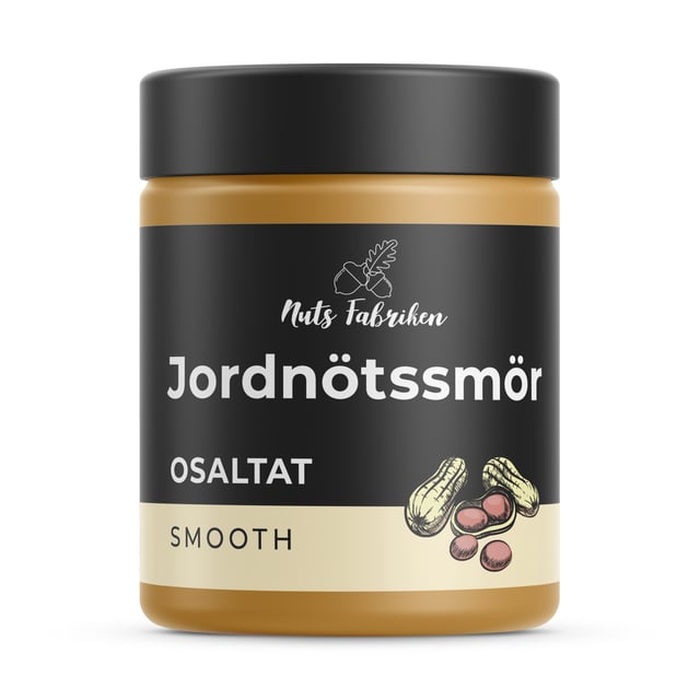 Nuts Fabriken Jordnötssmör Osaltat Smooth 1000g
