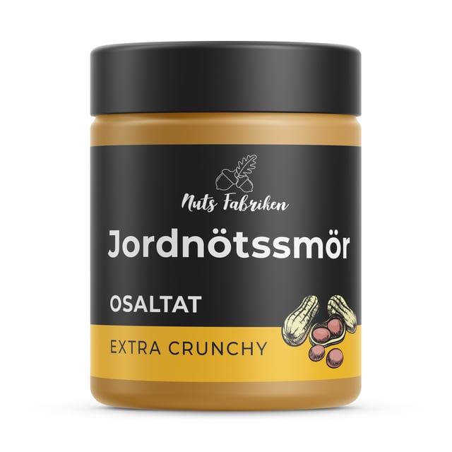 Nuts Fabriken Jordnötssmör Osaltat Extra Crunchy 1000g | Mat & dryck - Olja, fett & smör - Nötsmör | Apoteka