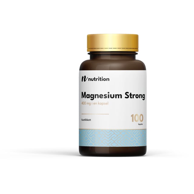 Nuts Fabriken Magnesium Strong 400 mg 100 kapslar | Vitaminer & kosttillskott - Vitaminer & mineraler - Magnesium | Apoteka