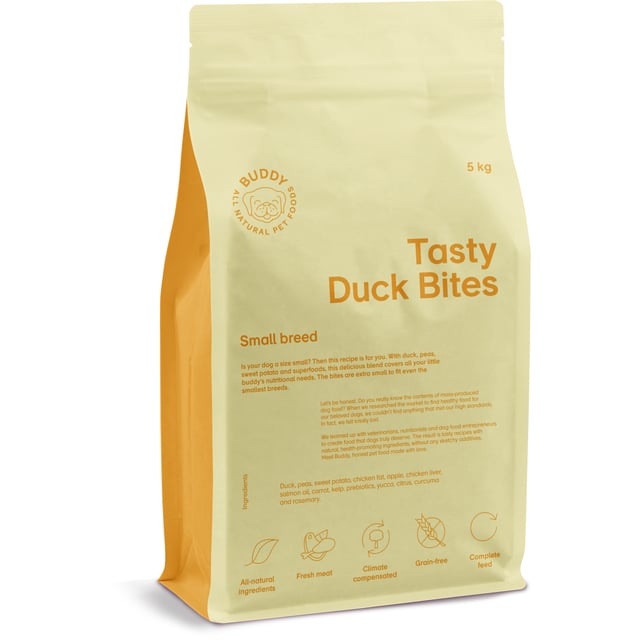 Buddy Pet Foods Tasty Duck Bites 5 kg | Djur - Djurfoder & tillskott | Apoteka