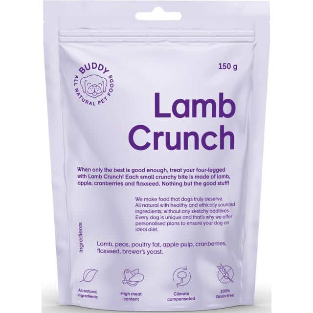 BUDDY Lamb Crunch Hundgodis 150 g | Djur - Djurgodis - Hundgodis | Apoteka
