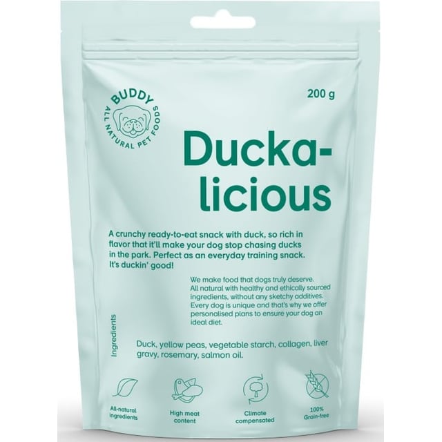 BUDDY Ducka-licious Hundgodis 200 g | Djur - Djurgodis - Hundgodis | Apoteka