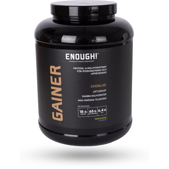Enough Gainer choklad 2 kilo | Träning - Proteintillskott - Proteinpulver - Vassleprotein,Träning - Energigivande - Kolhydrater | Apoteka