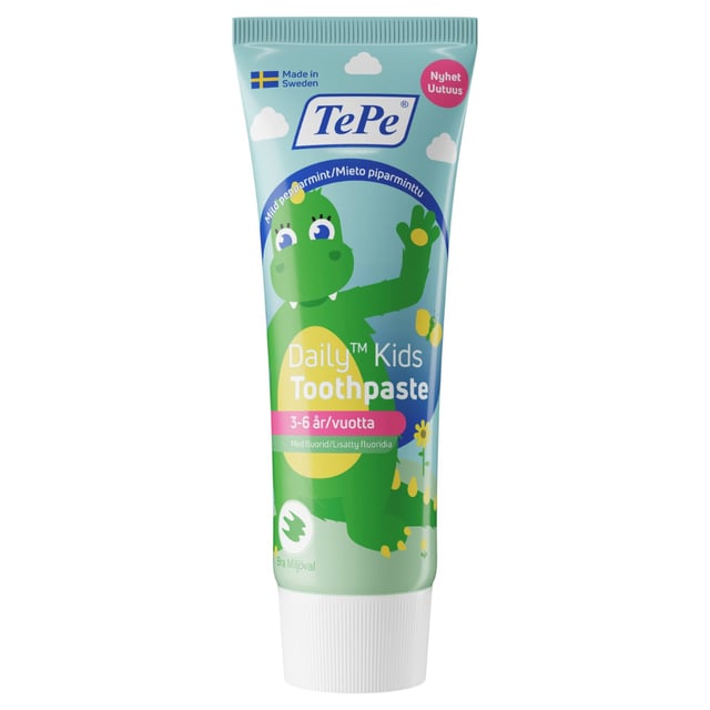 TePe Daily Kids Toothpaste 75 ml | Baby, barn & förälder - Munvård för barn - Barntandkräm,Munvård - Tandkräm | Apoteka