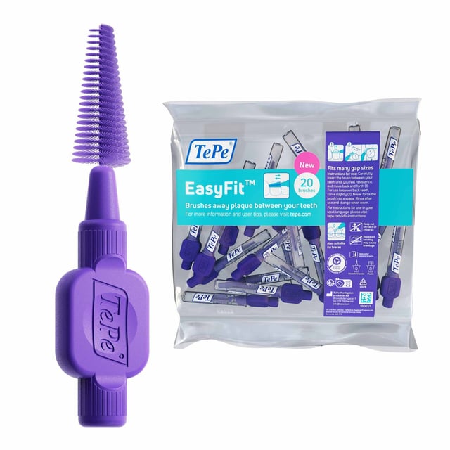 TePe EasyFit M/L 20 st | Munvård - Mellanrumsrengöring - Tandpetare,Munvård - Mellanrumsrengöring - Tandtråd & byglar,Munvård - Mellanrumsrengöring - Mellanrumsborstar | Apoteka