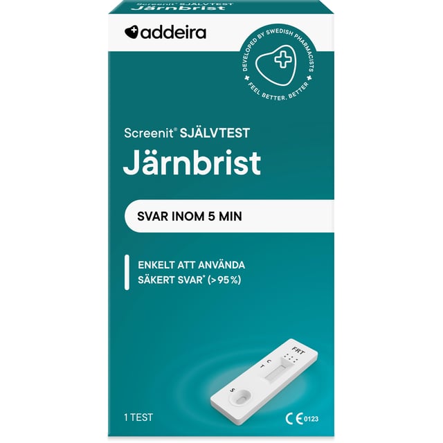 addeira Screenit Självtest Järn 1 st | Hjälpmedel & säkerhet - Självtester | Apoteka