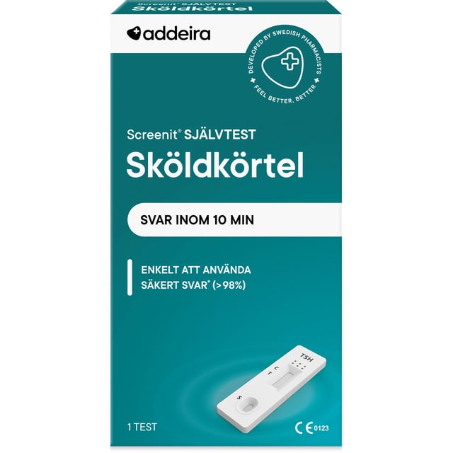 addeira Screenit Självtest Sköldkörtel 1 st | Hjälpmedel & säkerhet - Självtester | Apoteka