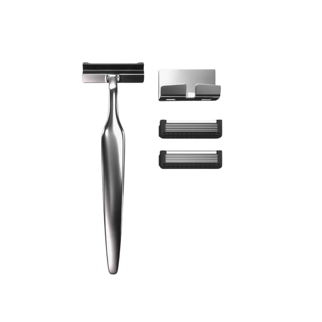 MELLE Chrome Razor Kit | Hudvård - Rakning & hårborttagning - Rakhyvlar | Apoteka