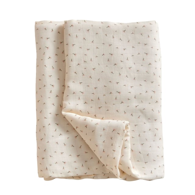 Jack o Juno Poppy in Bloom Muslin Blanket 1 st | Baby, barn & förälder - Babyfiltar | Apoteka