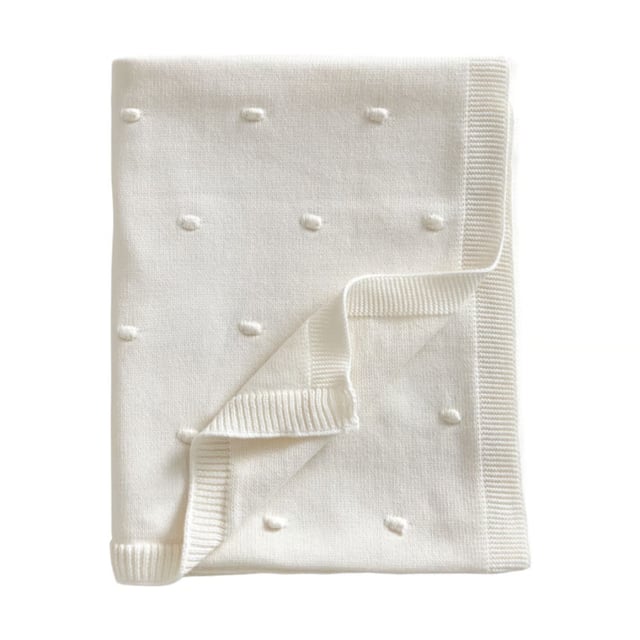 Jack o Juno Stickad Bubble Filt Pearl | Baby, barn & förälder - Sömn för barn - Snuttefiltar,Baby, barn & förälder - Babyfiltar | Apoteka