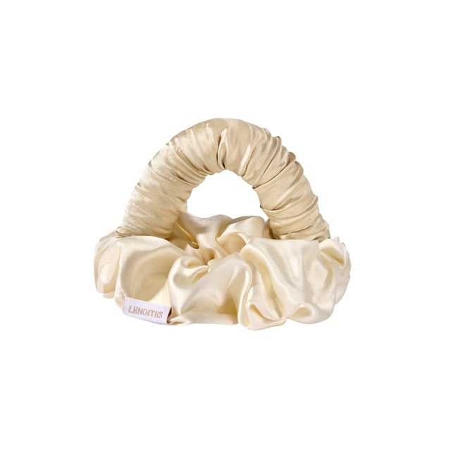 Lenoites BlowoutTie® in Mulberry Silk Champagne Golden Sand Mini