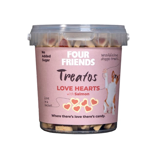 FFD Treatos Love Hearts Salmon 500 g | Djur - Djurgodis - Hundgodis | Apoteka