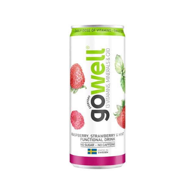 Gowell Jordgubb Hallon Mynta 330 ml
