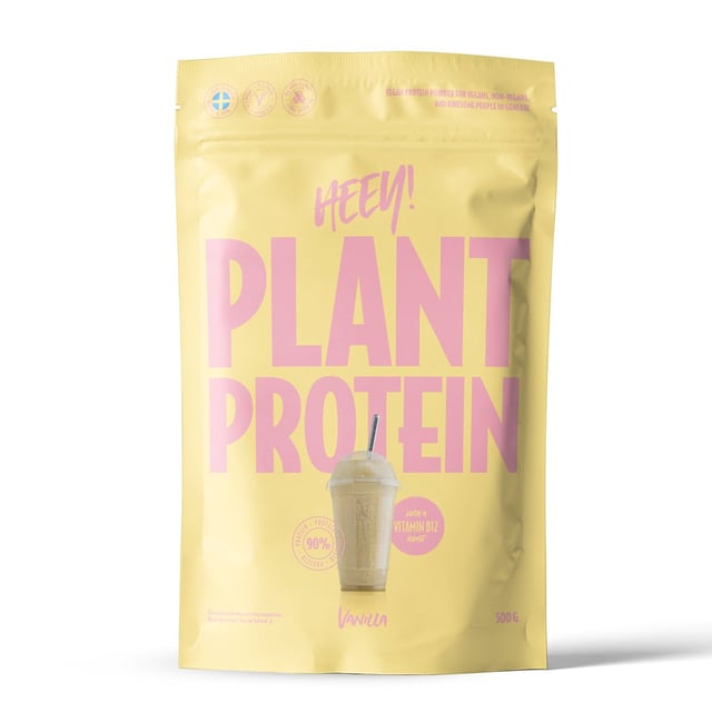 Heey! Veganskt Protein Vanilj 500 g | Träning - Proteintillskott - Proteinpulver - Veganskt proteinpulver | Apoteka