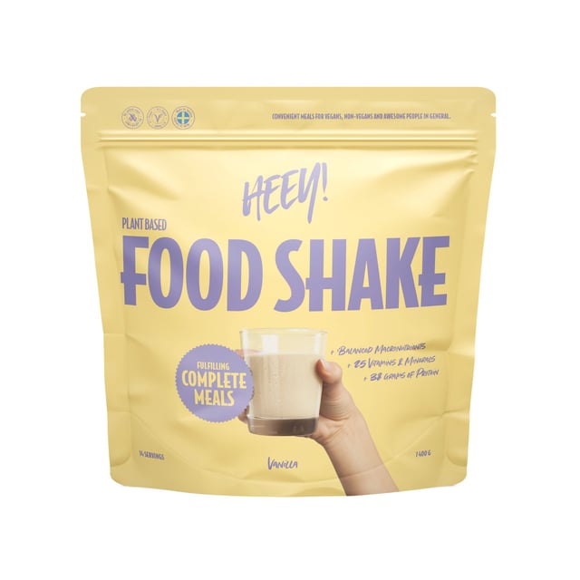 Heey! Vegansk Food Shake Vanilj 1,4 kg | Viktkontroll - Måltidsersättning | Apoteka