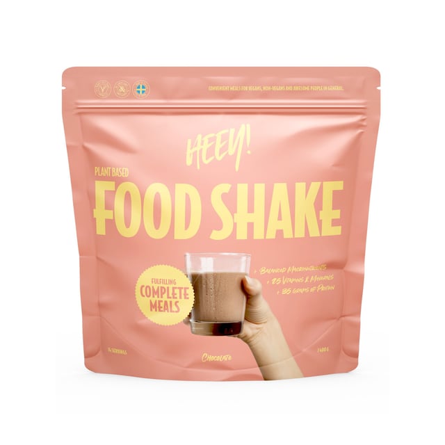 Heey! Vegansk Food Shake Choklad 1,4 kg | Viktkontroll - Måltidsersättning | Apoteka