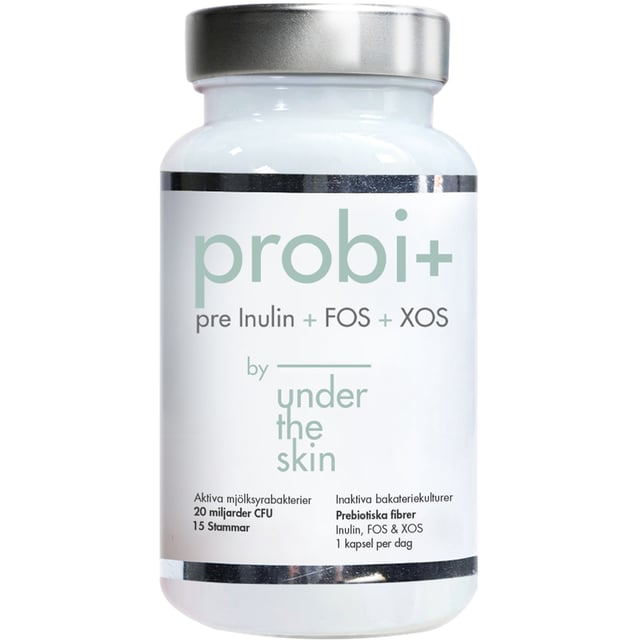 Under the Skin Probi+ Pre Inulin FOS+XOS 60 kapslar | Vitaminer & kosttillskott - Kosttillskott för mage - Mjölksyrabakterier | Apoteka