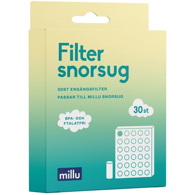 Millu Filter till Snorsug 30 st | Baby, barn & förälder - Lilla apoteket - Förkylning hos barn - Nässug | Apoteka