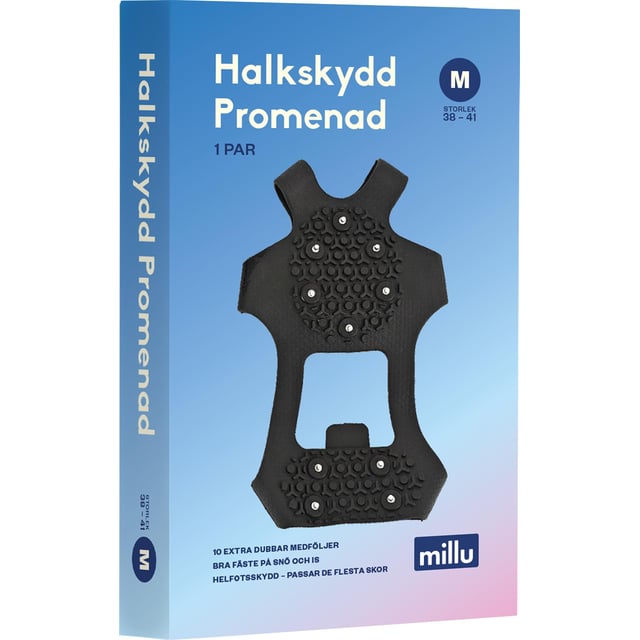 Millu Halkskydd Promenad M 1 par + 10 dubbar | Hjälpmedel & säkerhet - Säker ute | Apoteka
