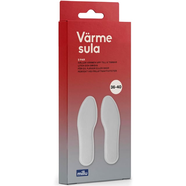 Millu Värmesula 36-40 2 par | Hjälpmedel & säkerhet - Praktiska hjälpmedel | Apoteka