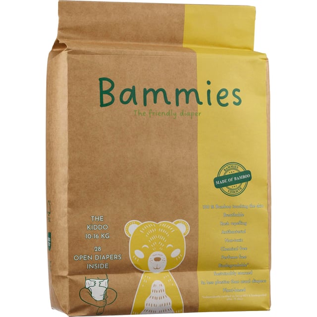 Bammies Bambublöjor The Kiddo 10 - 16 kg 28 st | Baby, barn & förälder - Blöjor & våtservetter - Blöjor | Apoteka