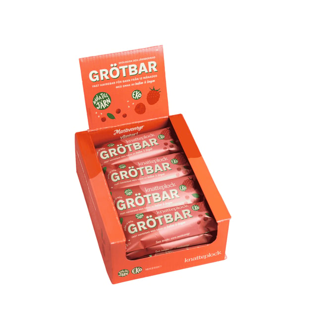 Knatteplock Grötbar Hallon & Lingon 16 st | Baby, barn & förälder - Barnmat - Barnmat mellanmål,Mat & dryck - Barnmat - Barnmat mellanmål | Apoteka