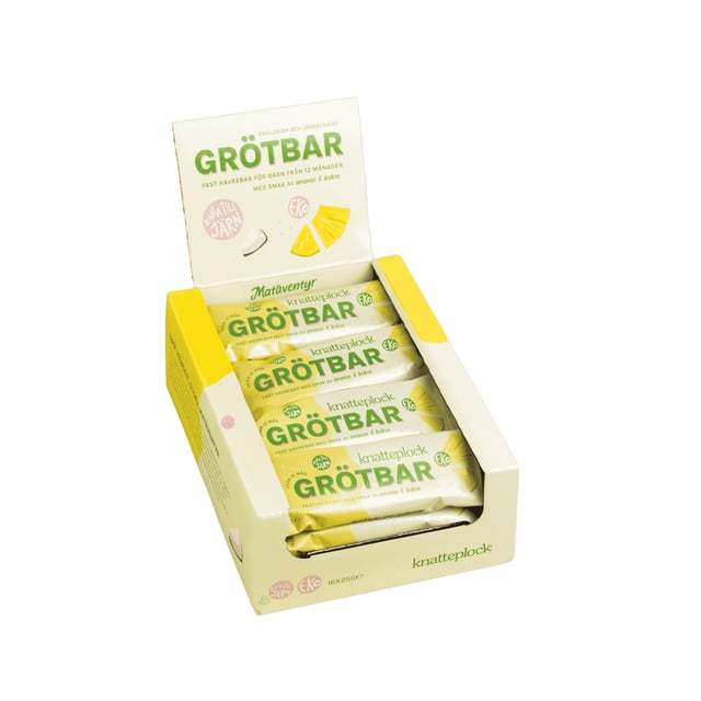 Knatteplock Grötbar Ananas & Kokos 16 st | Baby, barn & förälder - Barnmat - Barnmat mellanmål,Mat & dryck - Barnmat - Barnmat mellanmål | Apoteka