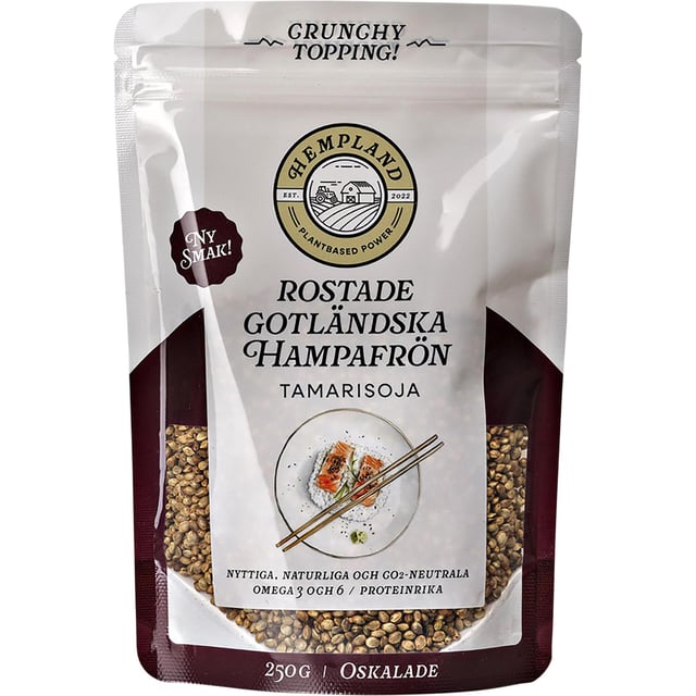 Hempland Rostade Gotländska Hampafrön Tamarisoja 250 g