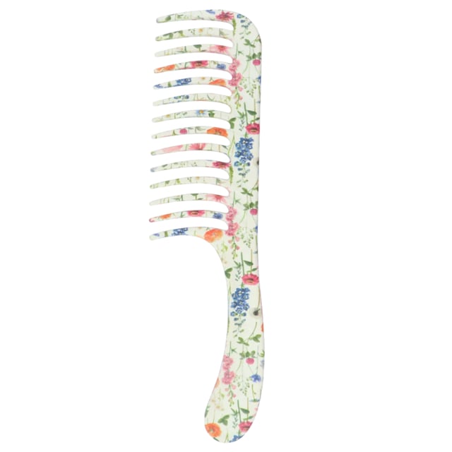 Denman Deluxe D28 Wide Tooth Detangler Comb Floral Fantasies